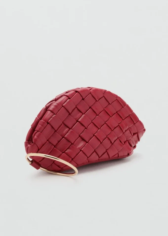 Geflochtene Leder-Clutch Geflochtene Leder-Clutch