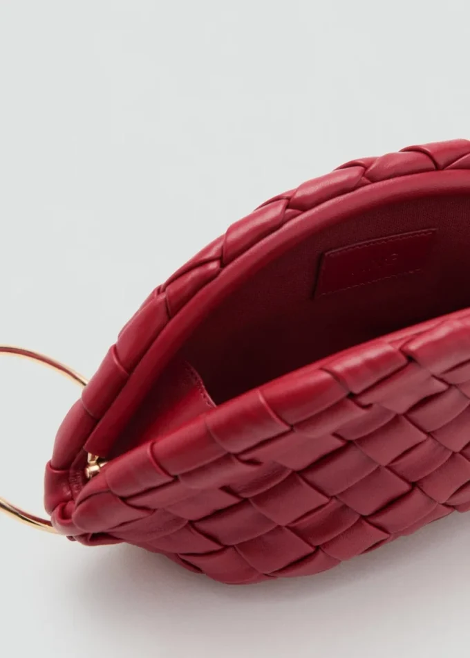 Geflochtene Leder-Clutch Geflochtene Leder-Clutch