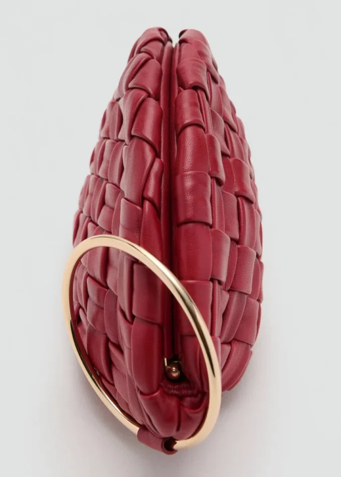 Geflochtene Leder-Clutch Geflochtene Leder-Clutch