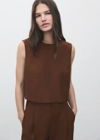 Geknöpftes Crop-Top