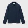 Geknöpftes Strick-Poloshirt Geknöpftes Strick-Poloshirt