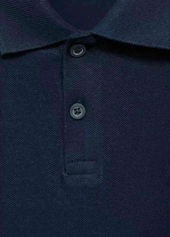 Geknöpftes Strick-Poloshirt Geknöpftes Strick-Poloshirt