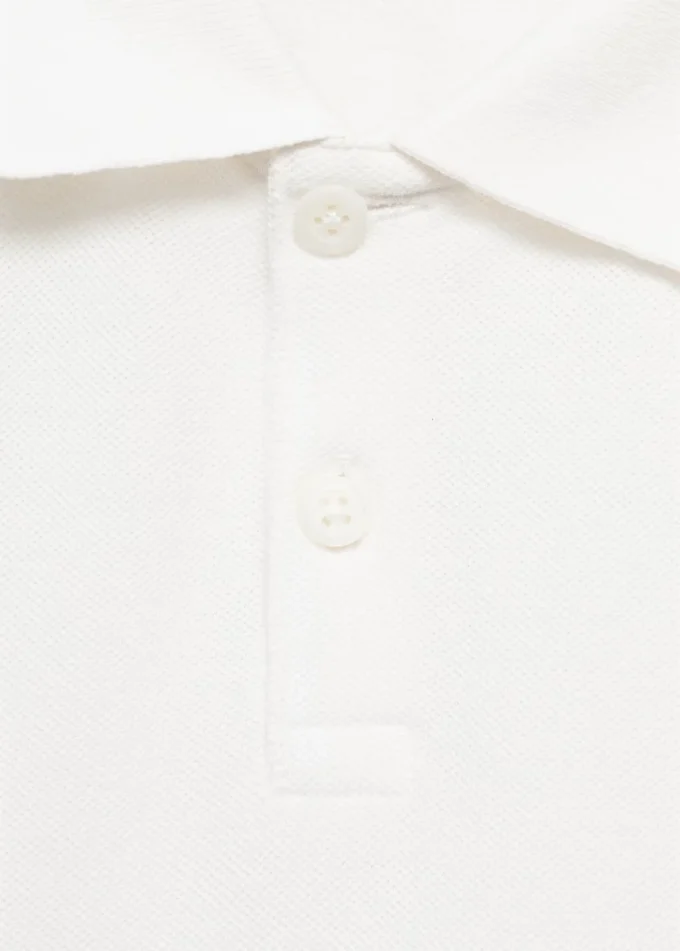 Geknöpftes Strick-Poloshirt Geknöpftes Strick-Poloshirt