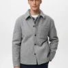 Gepolsterte Stoffjacke