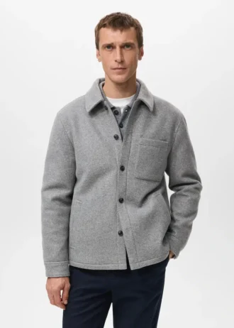 Gepolsterte Stoffjacke