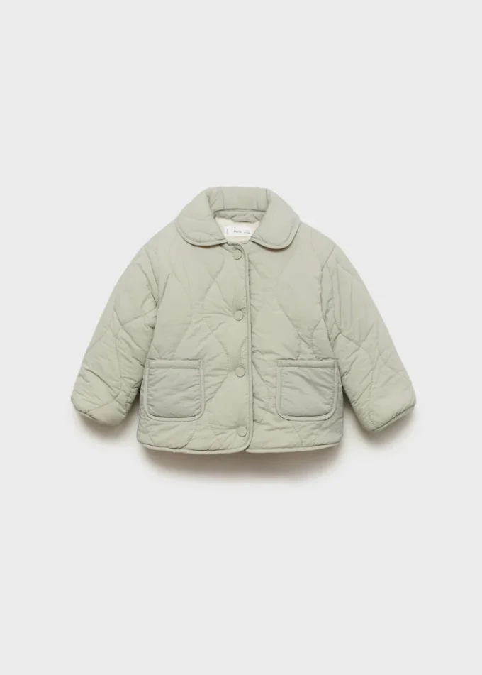 Gepolsterter Anorak mit Lammfellfutter Gepolsterter Anorak mit Lammfellfutter