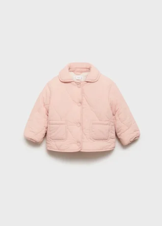 Gepolsterter Anorak mit Lammfellfutter