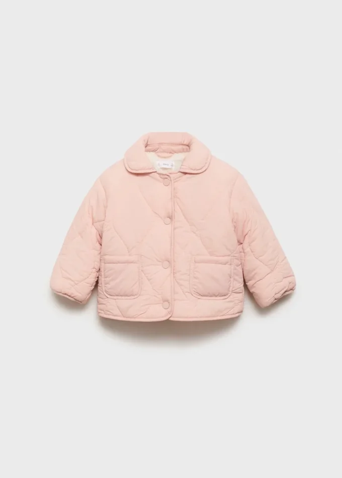 Gepolsterter Anorak mit Lammfellfutter Gepolsterter Anorak mit Lammfellfutter
