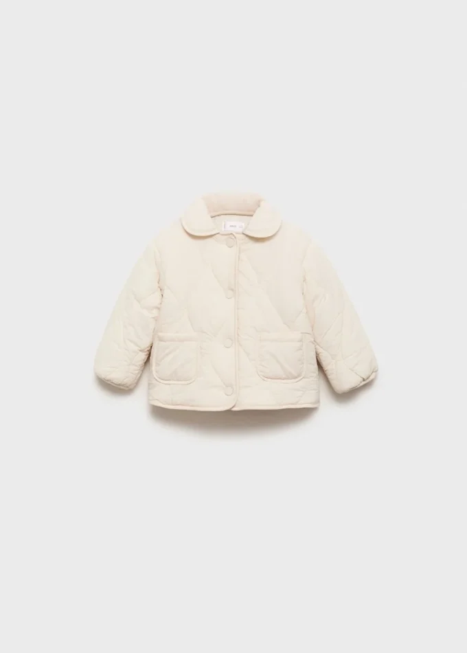 Gepolsterter Anorak mit Lammfellfutter Gepolsterter Anorak mit Lammfellfutter