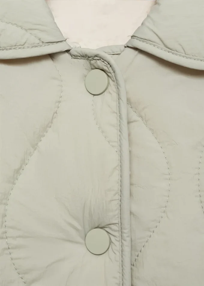 Gepolsterter Anorak mit Lammfellfutter Gepolsterter Anorak mit Lammfellfutter