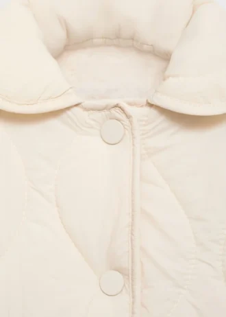 Gepolsterter Anorak mit Lammfellfutter