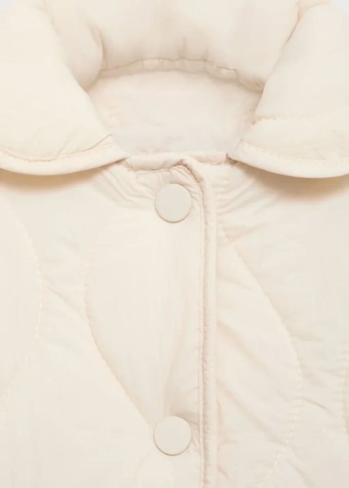 Gepolsterter Anorak mit Lammfellfutter Gepolsterter Anorak mit Lammfellfutter