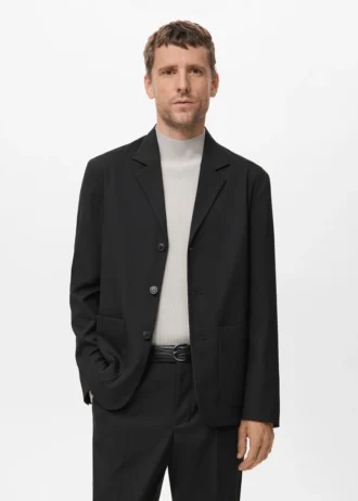 Gerade geschnittene Anzugjacke