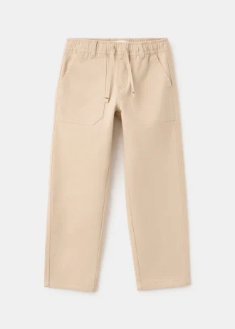Gerade geschnittene Baumwollhose