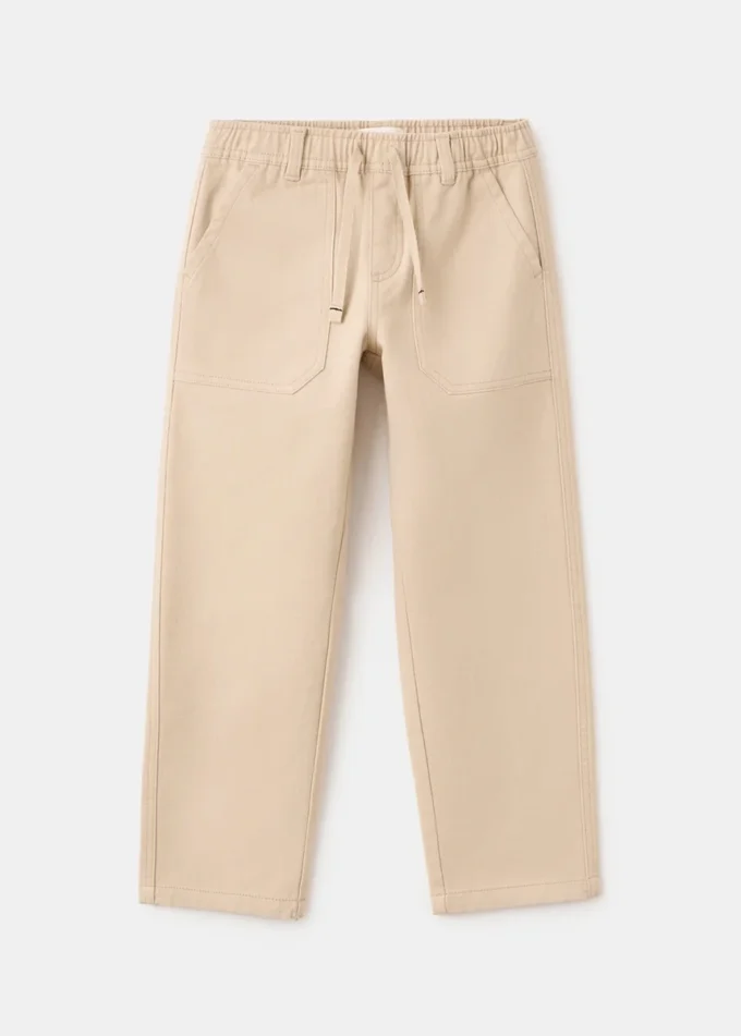 Gerade geschnittene Baumwollhose Gerade geschnittene Baumwollhose