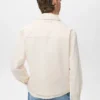 Gerade geschnittene Baumwolljacke mit Knöpfen Gerade geschnittene Baumwolljacke mit Knöpfen
