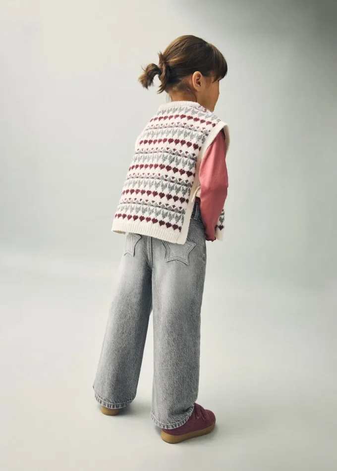 Gerade geschnittene Baumwolljeans Gerade geschnittene Baumwolljeans