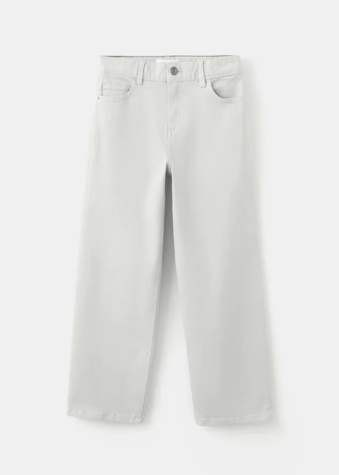 Gerade geschnittene Baumwolljeans Gerade geschnittene Baumwolljeans