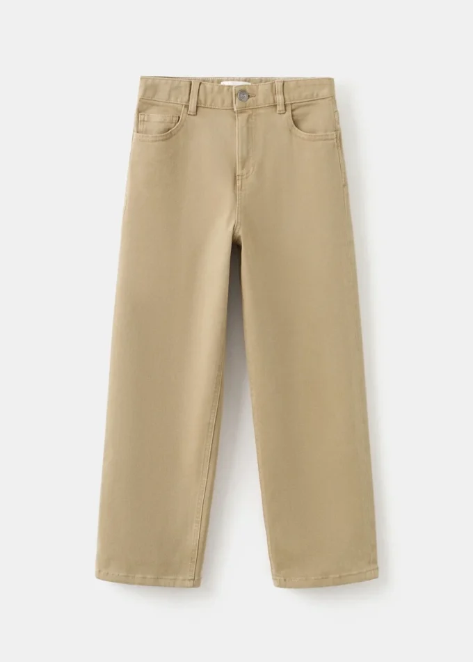 Gerade geschnittene Baumwolljeans Gerade geschnittene Baumwolljeans
