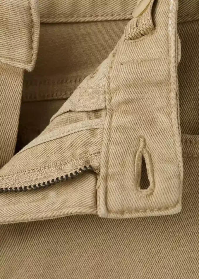 Gerade geschnittene Baumwolljeans Gerade geschnittene Baumwolljeans