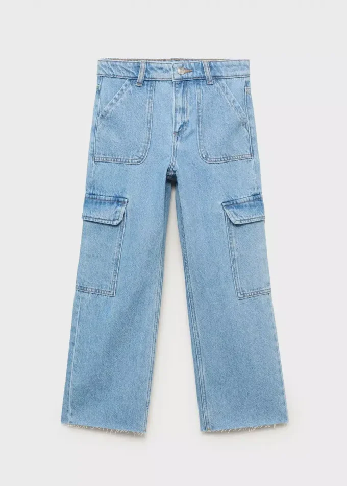 Gerade geschnittene Cargohose Gerade geschnittene Cargohose