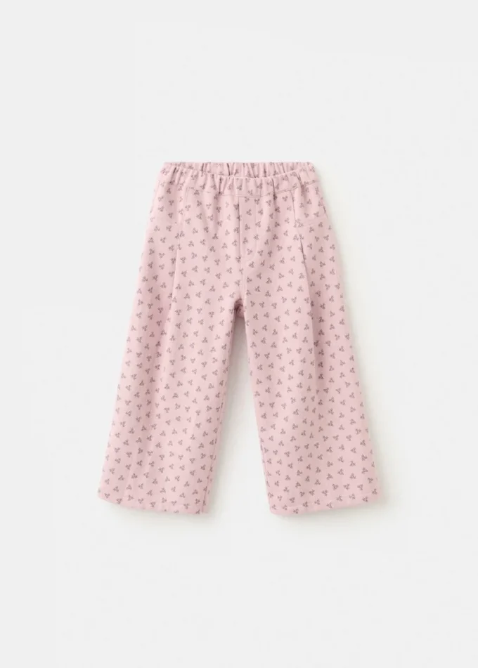 Gerade geschnittene Hose mit Blumenmuster Gerade geschnittene Hose mit Blumenmuster