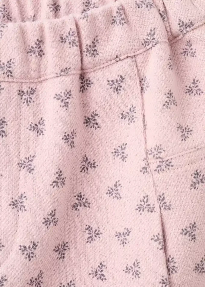 Gerade geschnittene Hose mit Blumenmuster Gerade geschnittene Hose mit Blumenmuster