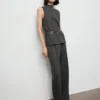 Gerade geschnittene Hose mit elastischem Bund Gerade geschnittene Hose mit elastischem Bund