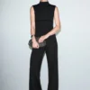 Gerade geschnittene Hose mit elastischem Bund Gerade geschnittene Hose mit elastischem Bund