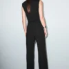 Gerade geschnittene Hose mit elastischem Bund Gerade geschnittene Hose mit elastischem Bund
