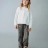 Gerade geschnittene Hose mit Hahnentrittmuster Gerade geschnittene Hose mit Hahnentrittmuster