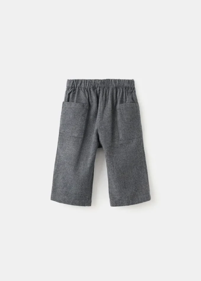 Gerade geschnittene Hose mit Hahnentrittmuster Gerade geschnittene Hose mit Hahnentrittmuster