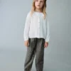 Gerade geschnittene Hose mit Hahnentrittmuster Gerade geschnittene Hose mit Hahnentrittmuster