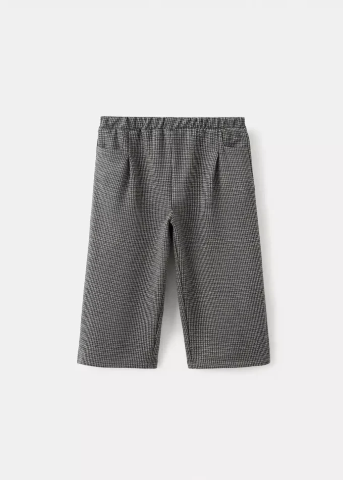 Gerade geschnittene Hose mit Hahnentrittmuster Gerade geschnittene Hose mit Hahnentrittmuster