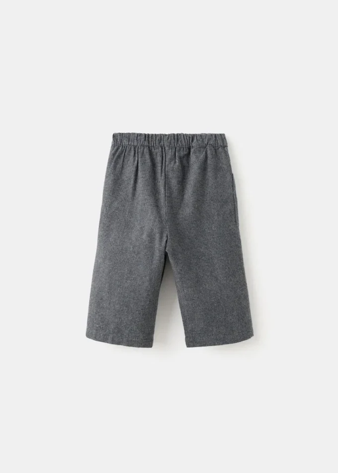 Gerade geschnittene Hose mit Hahnentrittmuster Gerade geschnittene Hose mit Hahnentrittmuster