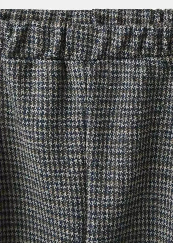Gerade geschnittene Hose mit Hahnentrittmuster Gerade geschnittene Hose mit Hahnentrittmuster
