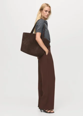Gerade geschnittene Hose mit hoher Taille