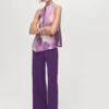 Gerade geschnittene Hose mit hoher Taille