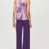 Gerade geschnittene Hose mit hoher Taille
