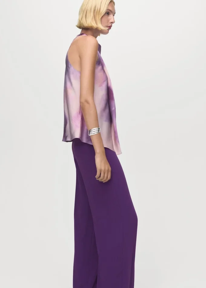 Gerade geschnittene Hose mit hoher Taille