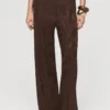 Gerade geschnittene Hose mit Jacquard-Blumenprint Gerade geschnittene Hose mit Jacquard-Blumenprint