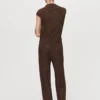 Gerade geschnittene Hose mit Jacquard-Blumenprint Gerade geschnittene Hose mit Jacquard-Blumenprint