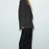 Gerade geschnittene Hose mit Pailletten
