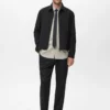 Gerade geschnittene Jacke mit Taschen