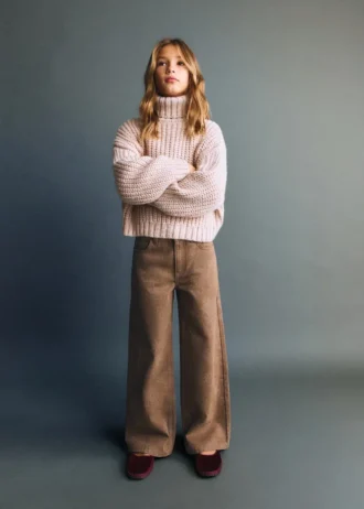 Gerade geschnittene Jeans mit Blumenmuster