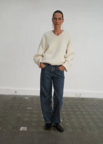 Gerade geschnittene Jeans mit mittlerer Leibhöhe