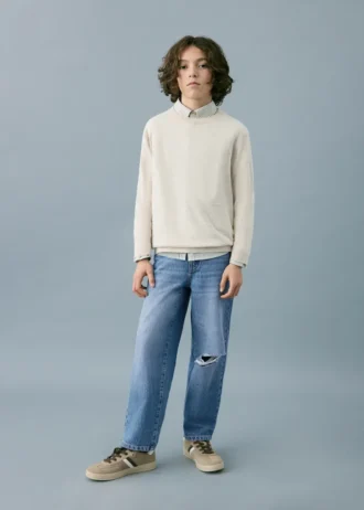 Gerade geschnittene Jeans mit mittlerer Leibhöhe