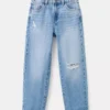 Gerade geschnittene Jeans mit mittlerer Leibhöhe Gerade geschnittene Jeans mit mittlerer Leibhöhe