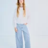 Gerade geschnittene Jeans mit Strassverzierung Gerade geschnittene Jeans mit Strassverzierung
