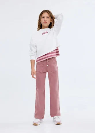 Gerade geschnittene Jeans mit Taschen